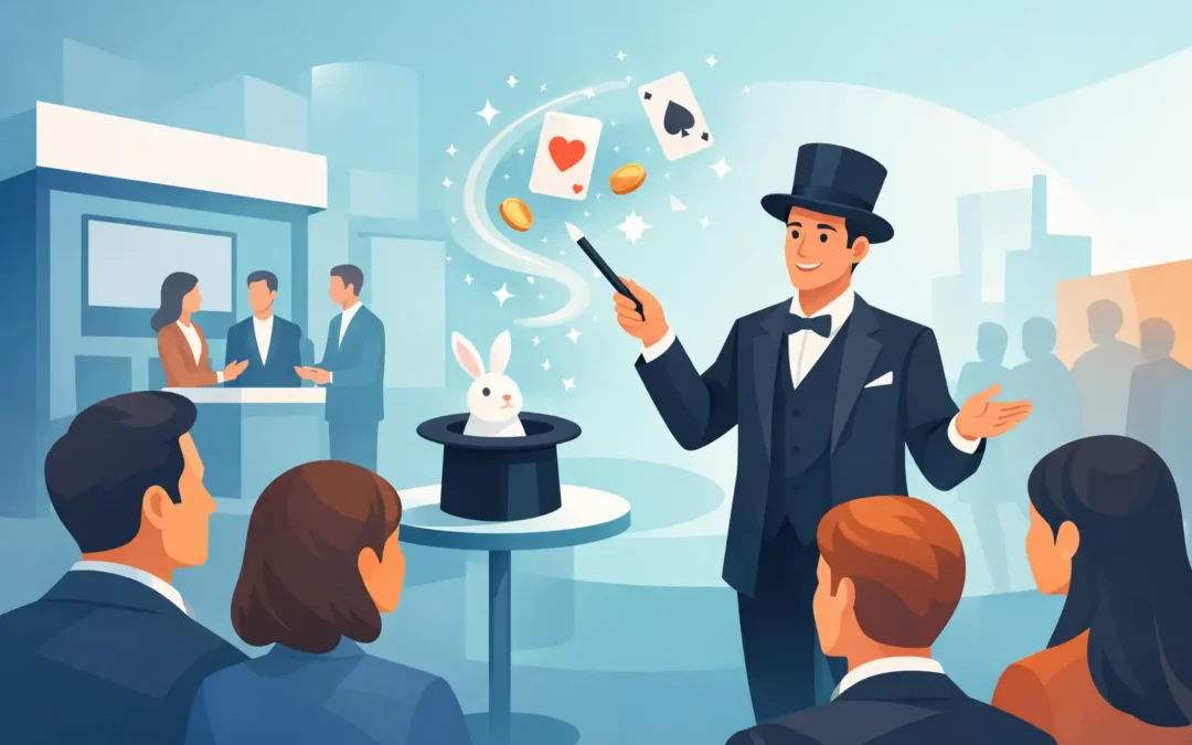 Why a Trade Show Magician Works