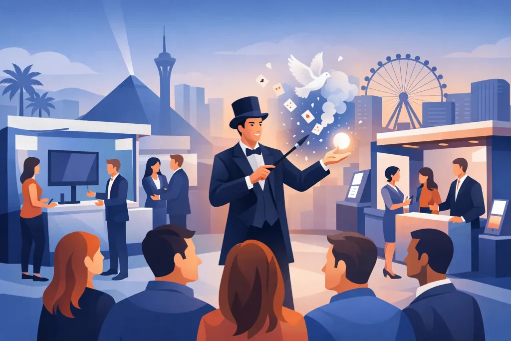 Las Vegas Trade Show Magician for Bigger Booths