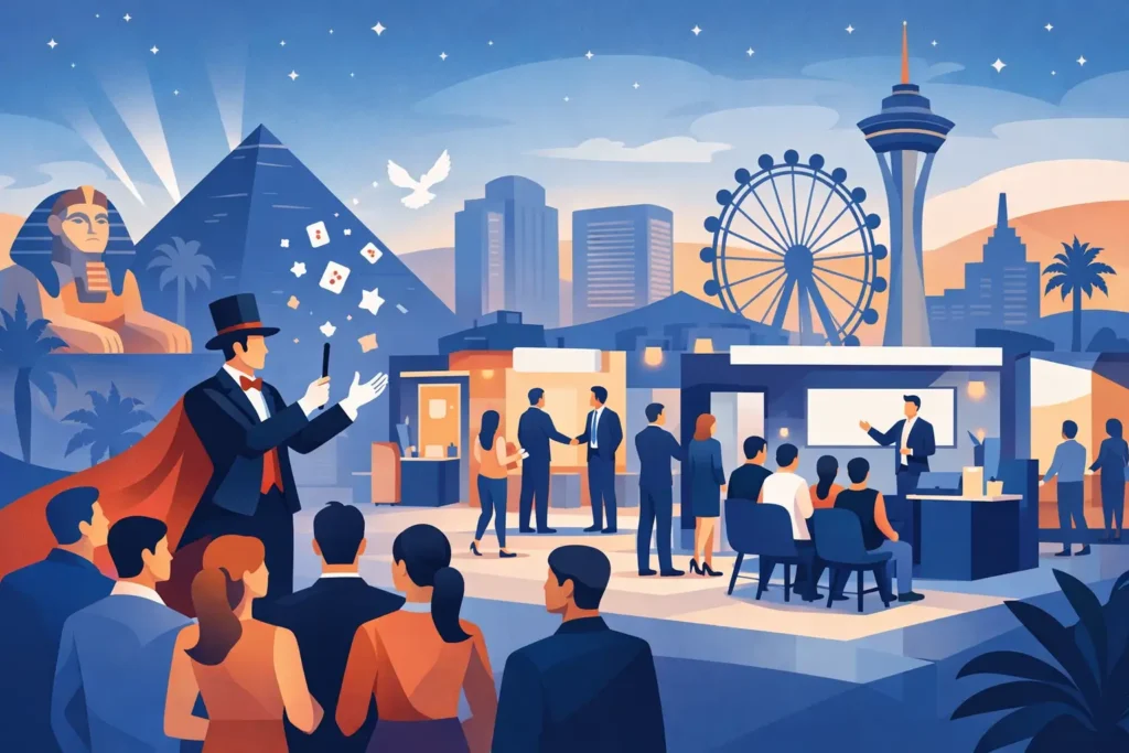 Las Vegas Trade Show Magic That Draws Crowds